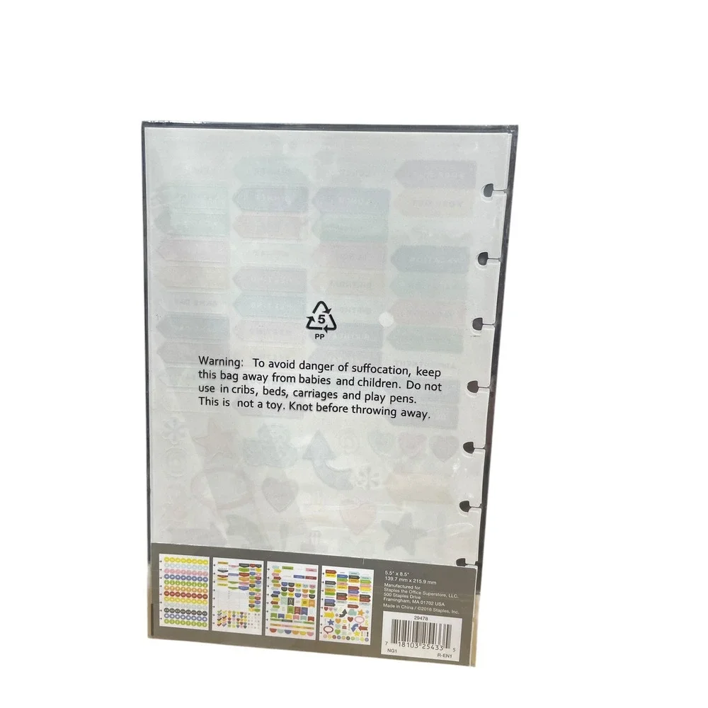 Staples‎ Arc Notebook Stickers Unisex OS Multicolor 344 Count 4 Sheets 29478